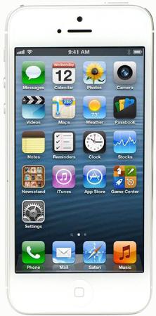 Смартфон Apple iPhone 5 32Gb White & Silver - Черкесск