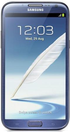 Смартфон Samsung Galaxy Note 2 GT-N7100 Blue - Черкесск